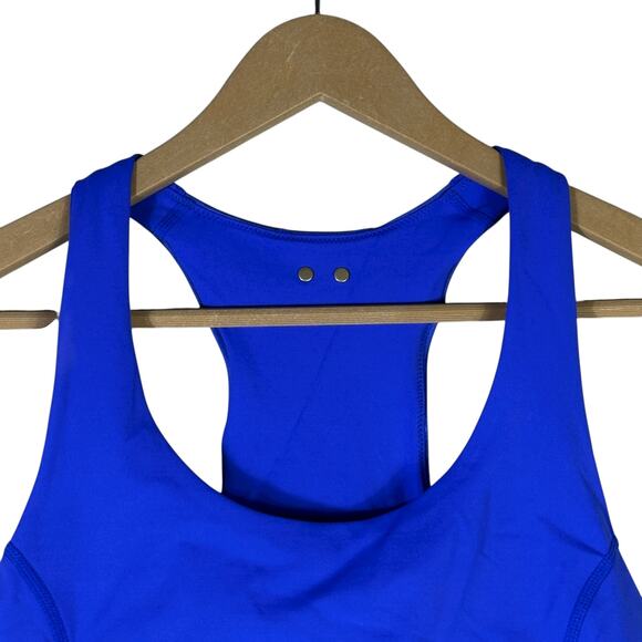 Alala Vamp Sports Bra Womens M Blue Racerback Stretch Athleisure Gym Lightweight - Picture 4 of 9